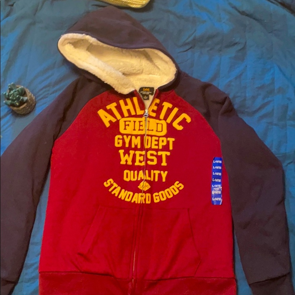 Boys Lee zip up sweater